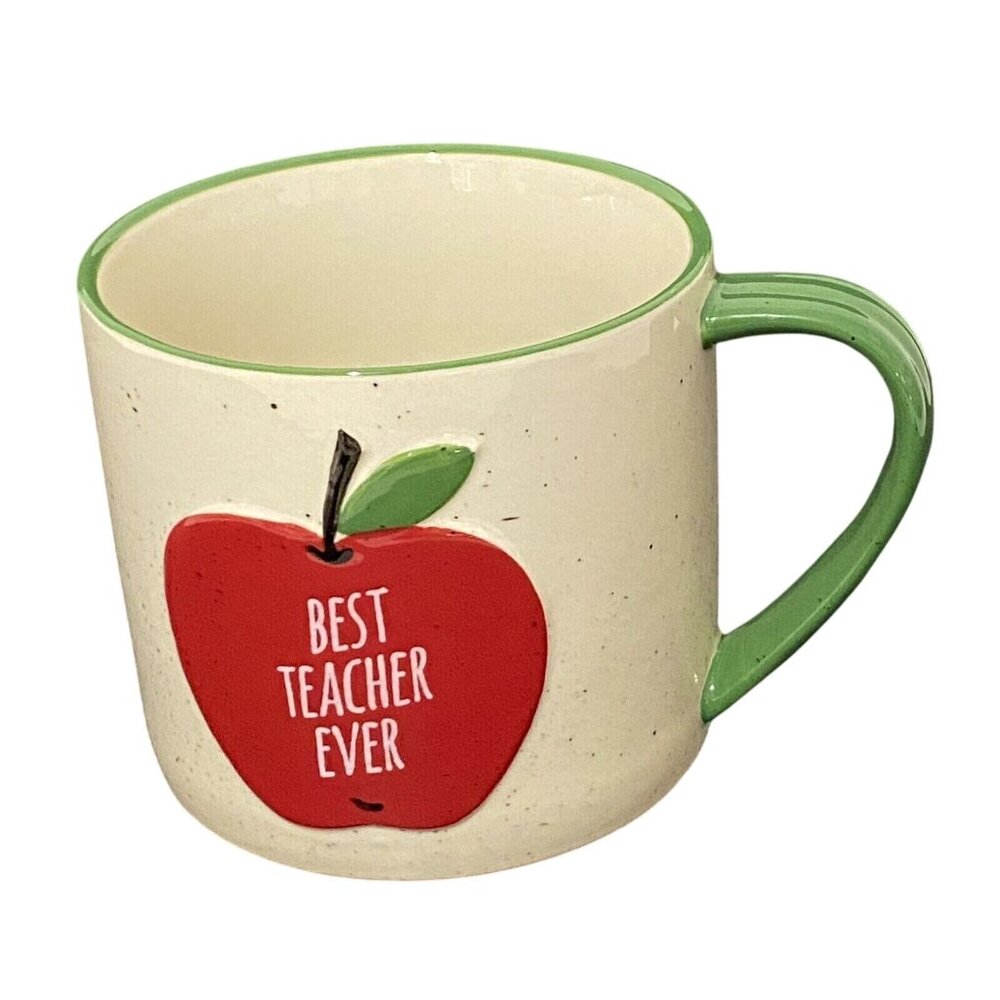 Tag Apple Theme Oversized Teacher Mug 4" Best Teacher Gift‎ Coffee Cup Educator